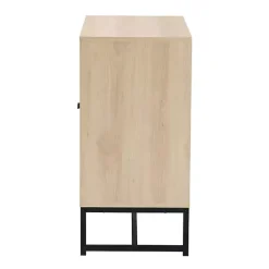 Sale Kirklands Home Light Wood and Rat 2-Door Cabinet Tan