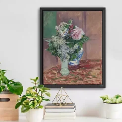 New Kirklands Home Lilacs and Peonies Framed Canvas Art Print