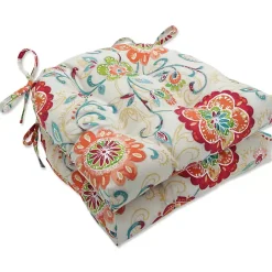Discount Kirklands Home Lily Paisley Tufted Outdoor Seat Cushion, Set of 2