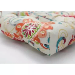 Discount Kirklands Home Lily Paisley Tufted Outdoor Seat Cushion, Set of 2