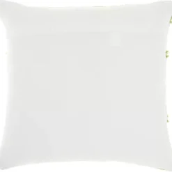Kirklands Home Lime Woven Stripe Reversible Outdoor Square Pillow