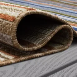 Hot Kirklands Home Linear Seaside Outdoor Area Rug, 6x9 Multi