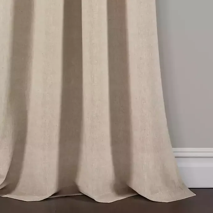 Clearance Kirklands Home Linen Button and Stripe Curtain Panel Set, 95 in.