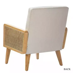 Hot Kirklands Home Linen Upholstered Accent Chair Ivory