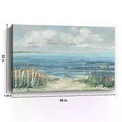 Kirklands Home Lively Cove Canvas Art Print, 48x32 in. Blue