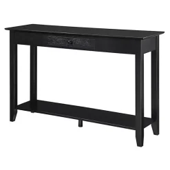 Outlet Kirklands Home Long Single Drawer Console Table Black