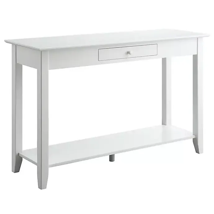 Hot Kirklands Home Long Single Drawer Console Table White