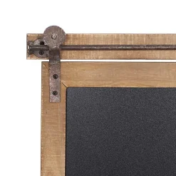 Discount Kirklands Home Long Wood and Metal Frame Chalkboard