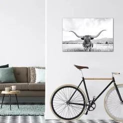 Hot Kirklands Home Longhorn Giclee Canvas Art Print
