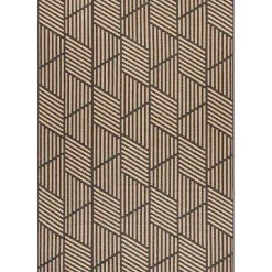 Sale Kirklands Home Lori Dark Gray Modern Geometric Outdoor Rug, 5x8