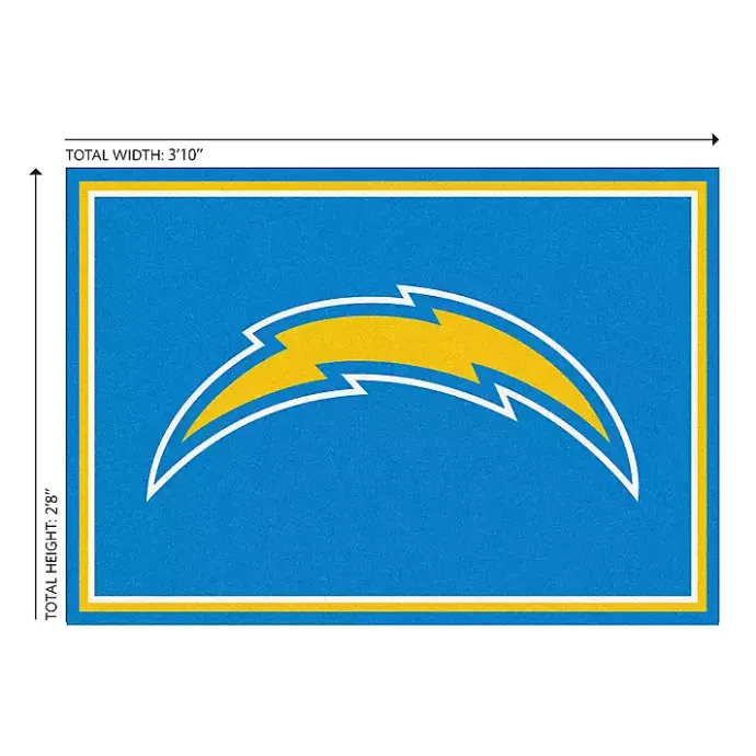 Hot Kirklands Home Los Angeles Chargers Area Rug, 3x4 Blue