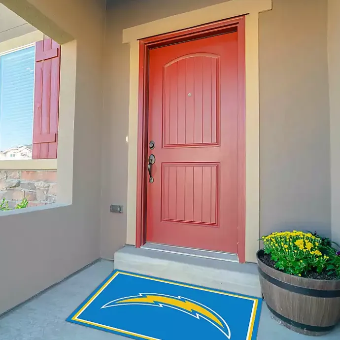 Hot Kirklands Home Los Angeles Chargers Area Rug, 3x4 Blue