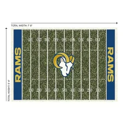 Clearance Kirklands Home Los Angeles Rams Home Field Area Rug, 6x8 Green