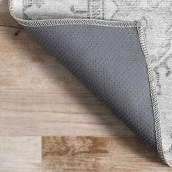 Clearance Kirklands Home Lottie Vintage Washable Area Rug, 8x10 Gray