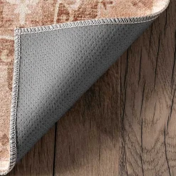 Kirklands Home Lottie Peach Vintage Washable Area Rug, 5x8 Orange