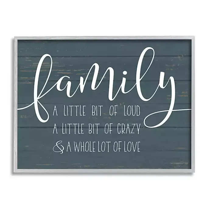 Best Kirklands Home Loud Family Framed Giclee Canvas Art Print