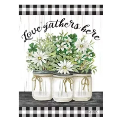 New Kirklands Home Love Gathers Here Giclee Canvas Art Print