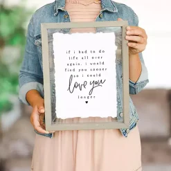 Hot Kirklands Home Love You Longer Framed Wall Plaque