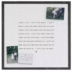 Discount Kirklands Home Love You Most Framed Wall Plaque White