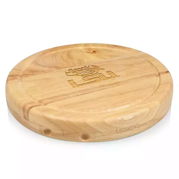Sale Kirklands Home LSU Tigers Cheese Board and Tool Set Tan