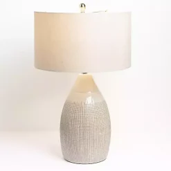 Hot Kirklands Home Luca Cream Ceramic Table Lamp Ivory