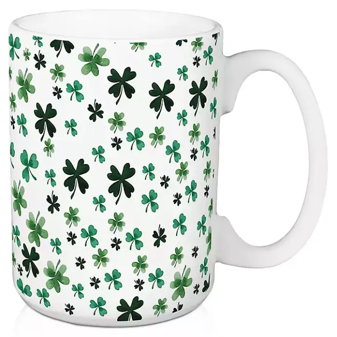Hot Kirklands Home Luck of the Irish Shamrocks Mugs, Set of 2
