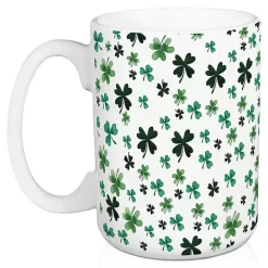 Hot Kirklands Home Luck of the Irish Shamrocks Mugs, Set of 2