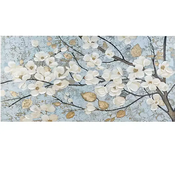 Outlet Kirklands Home Luminous Gold Foil Bloom Canvas Art Print