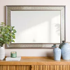 Kirklands Home Luxe Silver Antique Frame Wall Mirror, 43 in.