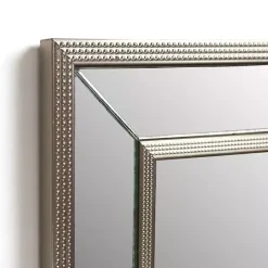 Kirklands Home Luxe Silver Beaded Wall Mirror