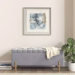 Hot Kirklands Home Madison Park Blue Abstract Framed Art Print