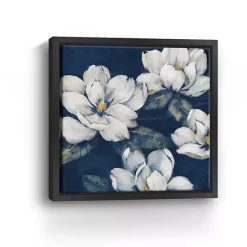 New Kirklands Home Magnolias Indigo Framed Giclee Canvas Art Print
