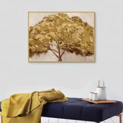 Kirklands Home Majestic s Framed Canvas Art Print Gold