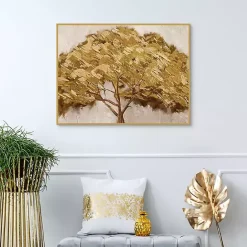 Kirklands Home Majestic s Framed Canvas Art Print Gold