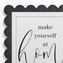 Clearance Kirklands Home Make Yourself at Home Scalloped Wall Plaque