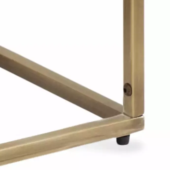 Discount Kirklands Home Mango Wood & Slim Karlsen Accent Table Gold