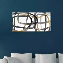 Hot Kirklands Home Many Ways Abstract Canvas Art Print, 60x30 in.