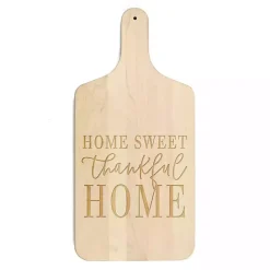 Hot Kirklands Home Maple Wood Home Sweet Thankful Home Cutting Board Tan