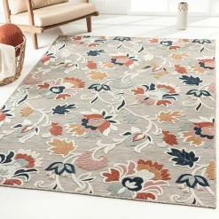 New Kirklands Home Mara Floral Blossom Indoor/Outdoor Area Rug, 5x7