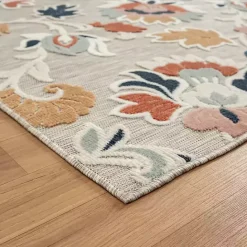 New Kirklands Home Mara Floral Blossom Indoor/Outdoor Area Rug, 5x7