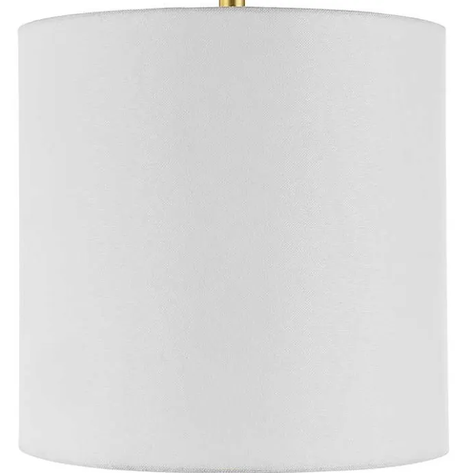 Outlet Kirklands Home Marble and Gold Turret Buffet Lamp White