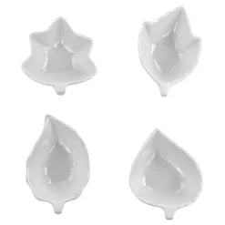 Best Kirklands Home Martha Stewart Ceramic Leaf Dishes, Set of 4 White
