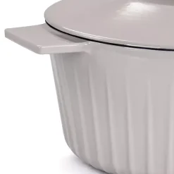 Best Kirklands Home Martha Stewart Ribbed 5 Quart Dutch Oven Gray