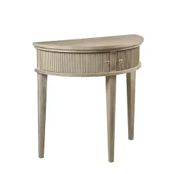 Discount Kirklands Home Martha Stewart Half Moon Console Table Tan