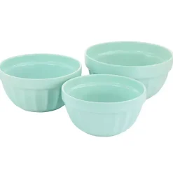 Best Kirklands Home Martha Stewart Mint Stoneware Bowls, Set of 3 Blue