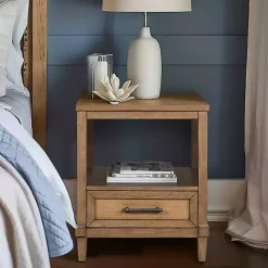 Sale Kirklands Home Martha Stewart Toasted Almond Wood Nightsd Tan