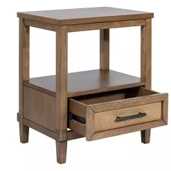 Sale Kirklands Home Martha Stewart Toasted Almond Wood Nightsd Tan