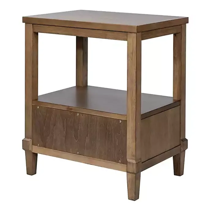 Sale Kirklands Home Martha Stewart Toasted Almond Wood Nightsd Tan