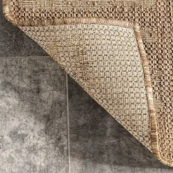 Online Kirklands Home Marti Banded Lines Outdoor Rug, 5x8 Tan