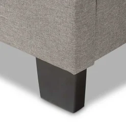 Outlet Kirklands Home Mary Light Button Tufted Full Bed Frame Gray
